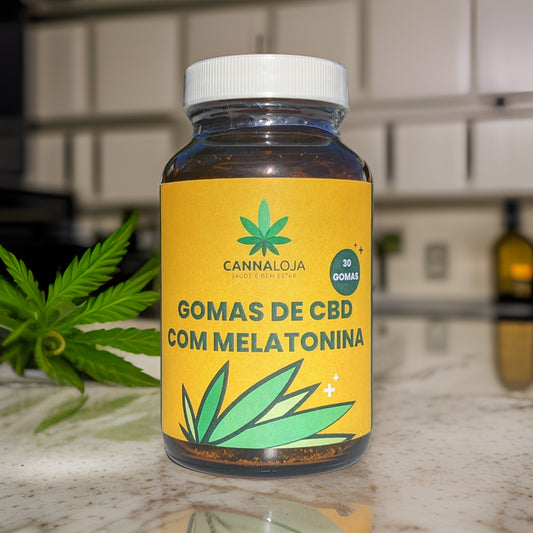 Gomas de CBD com Melatonina - 60 gomas